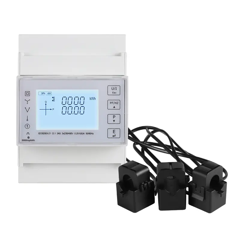 3p 4W høy presisjonsmåling Din Rail Energy Smart Meter